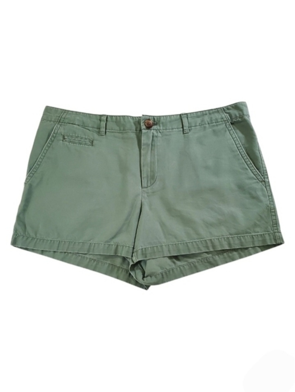 2126 * Gap Women's 100% Cotton Shorts Olive Green Size 8